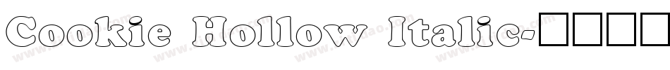 Cookie Hollow Italic字体转换